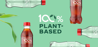 100% Plant-based Bottle advertisement