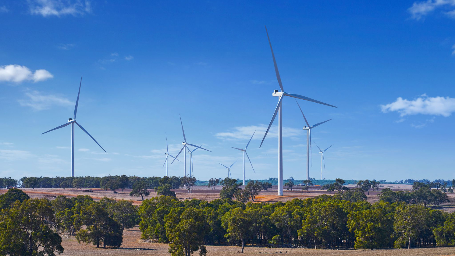 Yandin Wind Farm in Australia produces renewable electricity