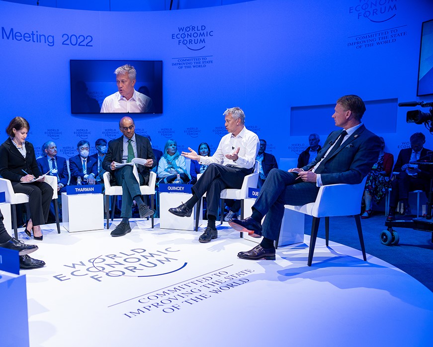 John Quincy speaks at the World Economic Forum Annual Meeting 2022