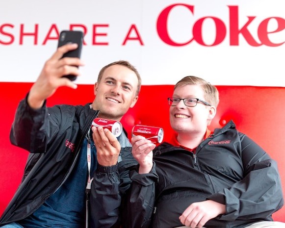 Selfie with share a Coke 