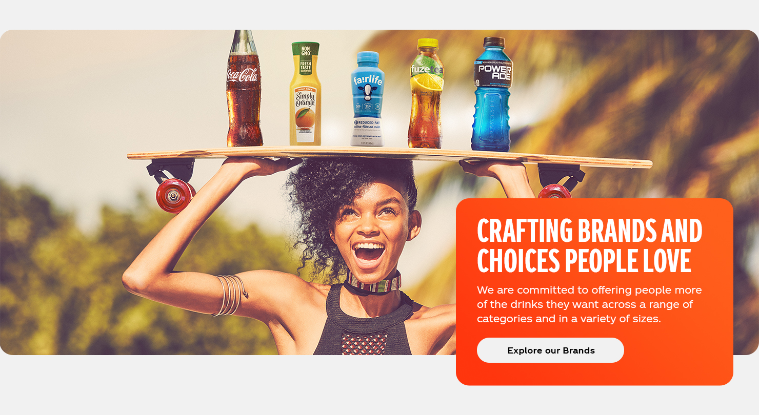 Brands | As a total beverage company, we are committed to offering people more of the drinks they want across a range of categories and in a variety of sizes.