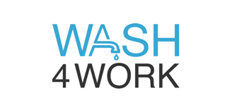 Wash 4 work logo blue and black