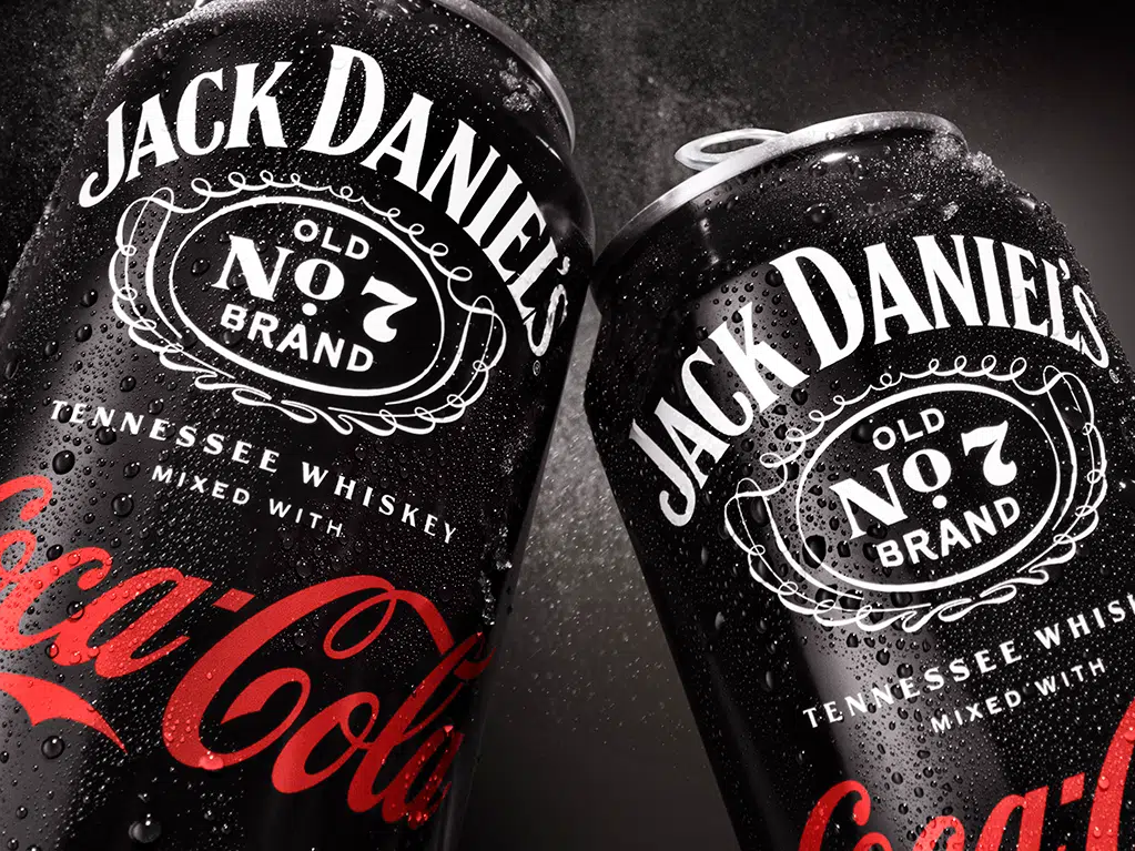 Jack Daniels and Coca-Cola canned ready to drink coctail